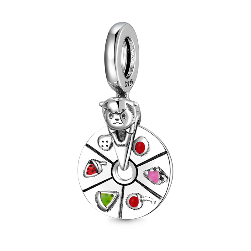 Fruit Turntable Pendant Dangle Charm 925 Sterling Silver_1