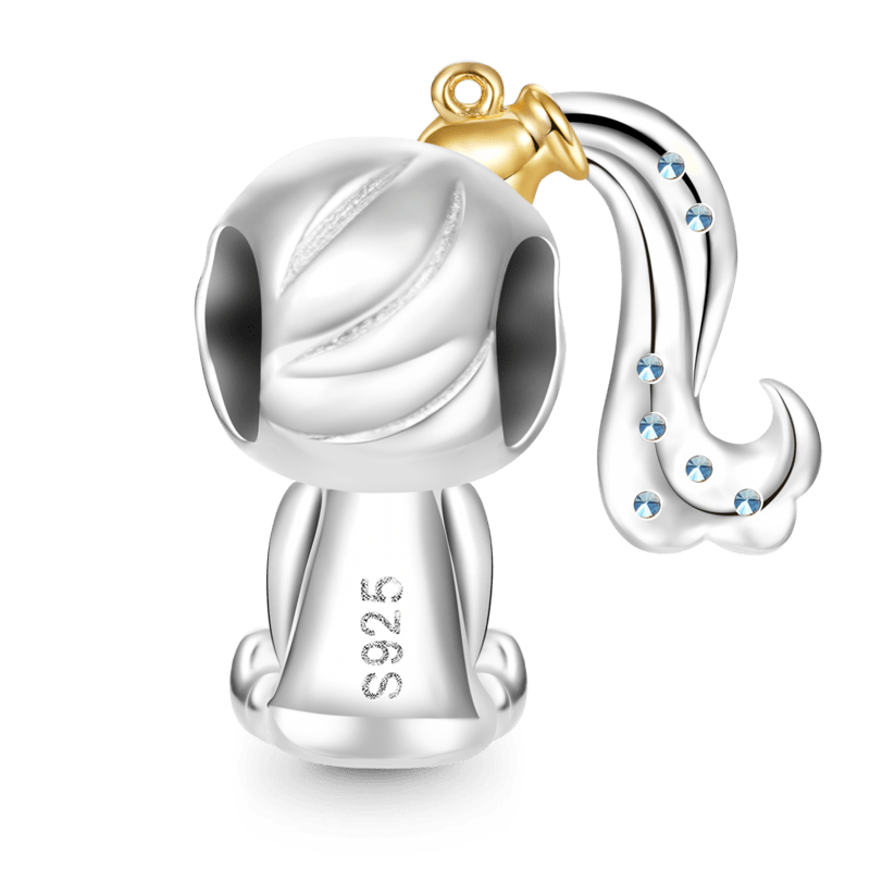 Gnoce Aquarius Constellation Embraces Heart Gem Charm_2