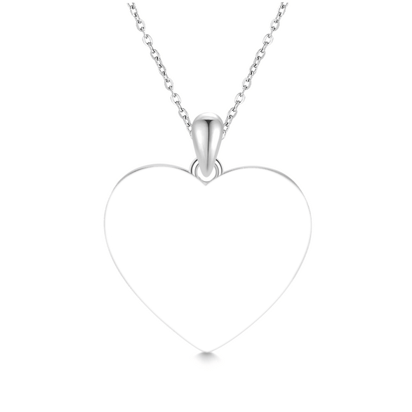Gnoce Collier Nom Gravable Cœur