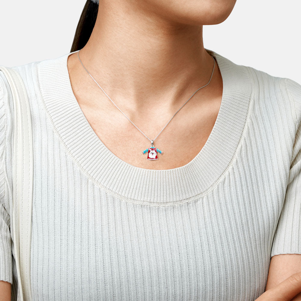 Gnoce Santa Claus T-shirt Necklace_3