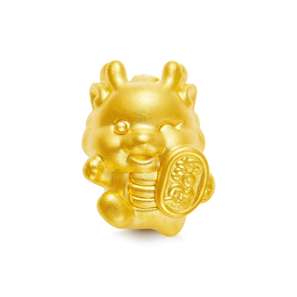 Gnoce Zodiac Gold Dragon Attract Fortune Charm_1
