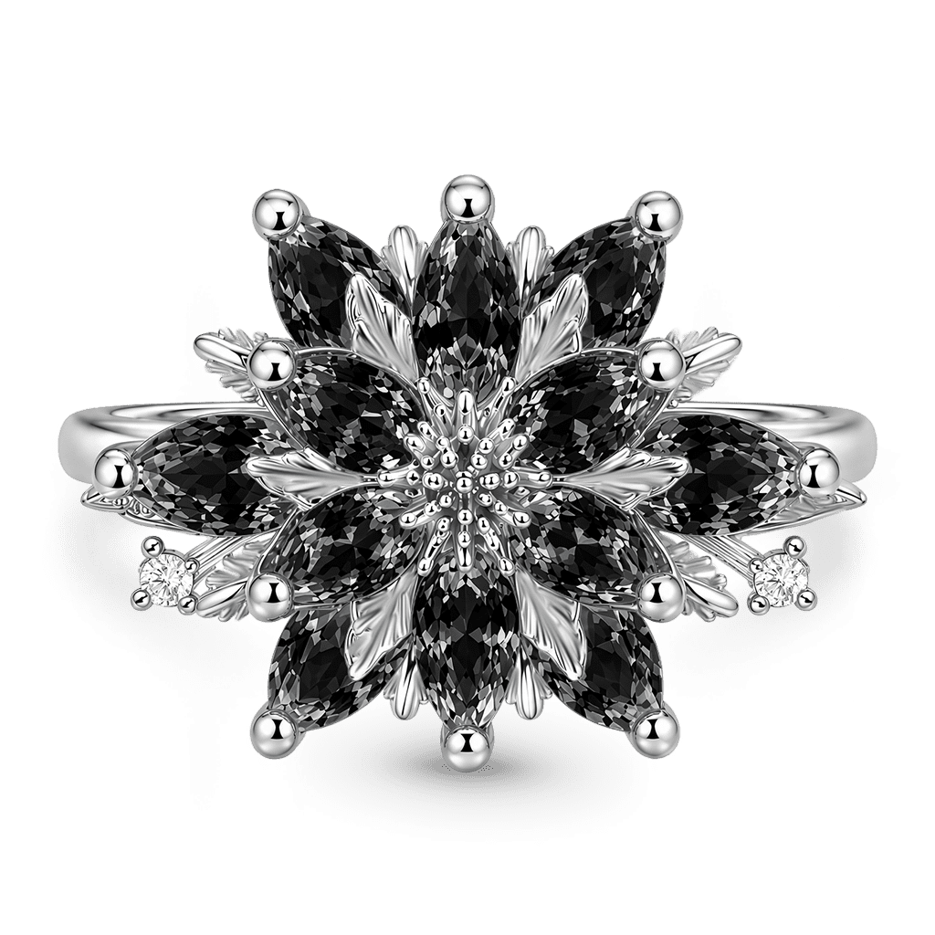 Gnoce Black Lotus Pear-Cut Ring_1