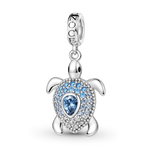 Gnoce Sea Turtle Charm Platinum-plated Silver Blend_1