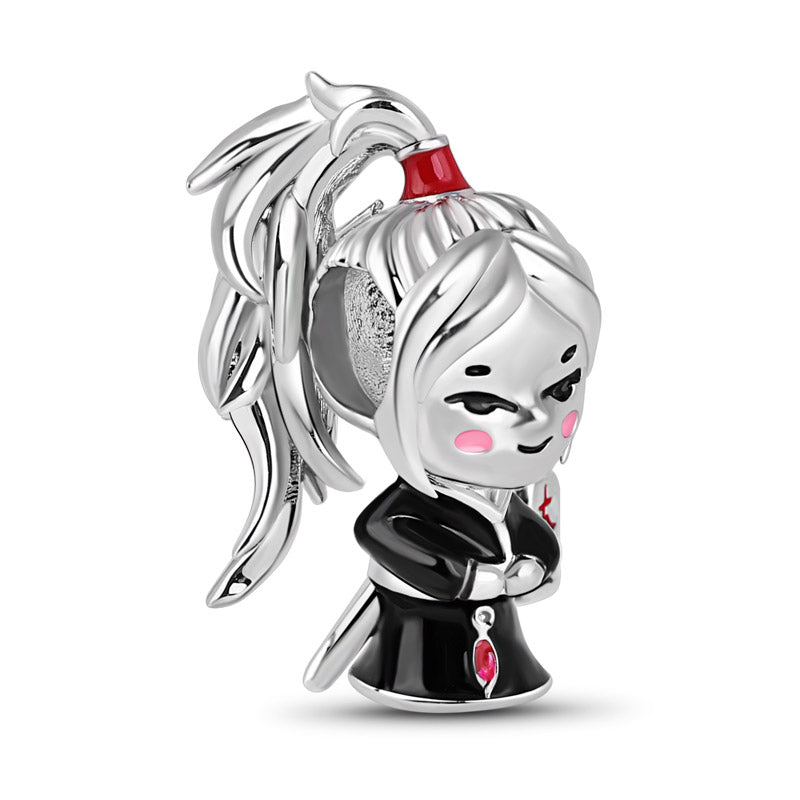 Gnoce "Chinese Heroine" Mulan Dangle Charm Sterling Silver Bead fit Bracelet_2